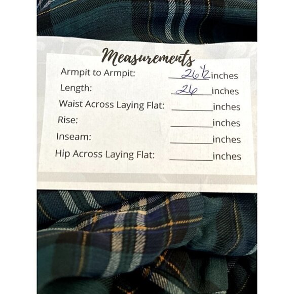 Torrid Women's 3, 3X, 22-24 Green Plaid Chiffon Ruffled Surplice Crop Top NWT * - Picture 8 of 10